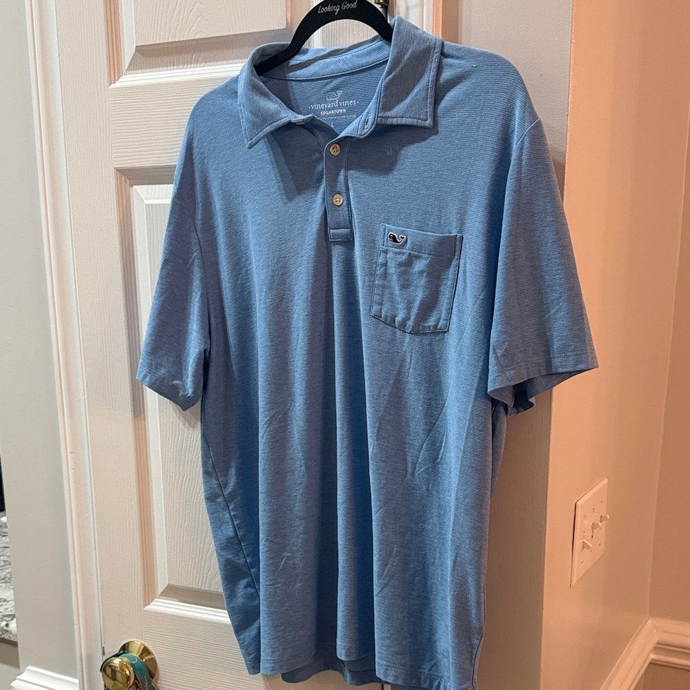 Vineyard Vines Men's Classic Blue Polo